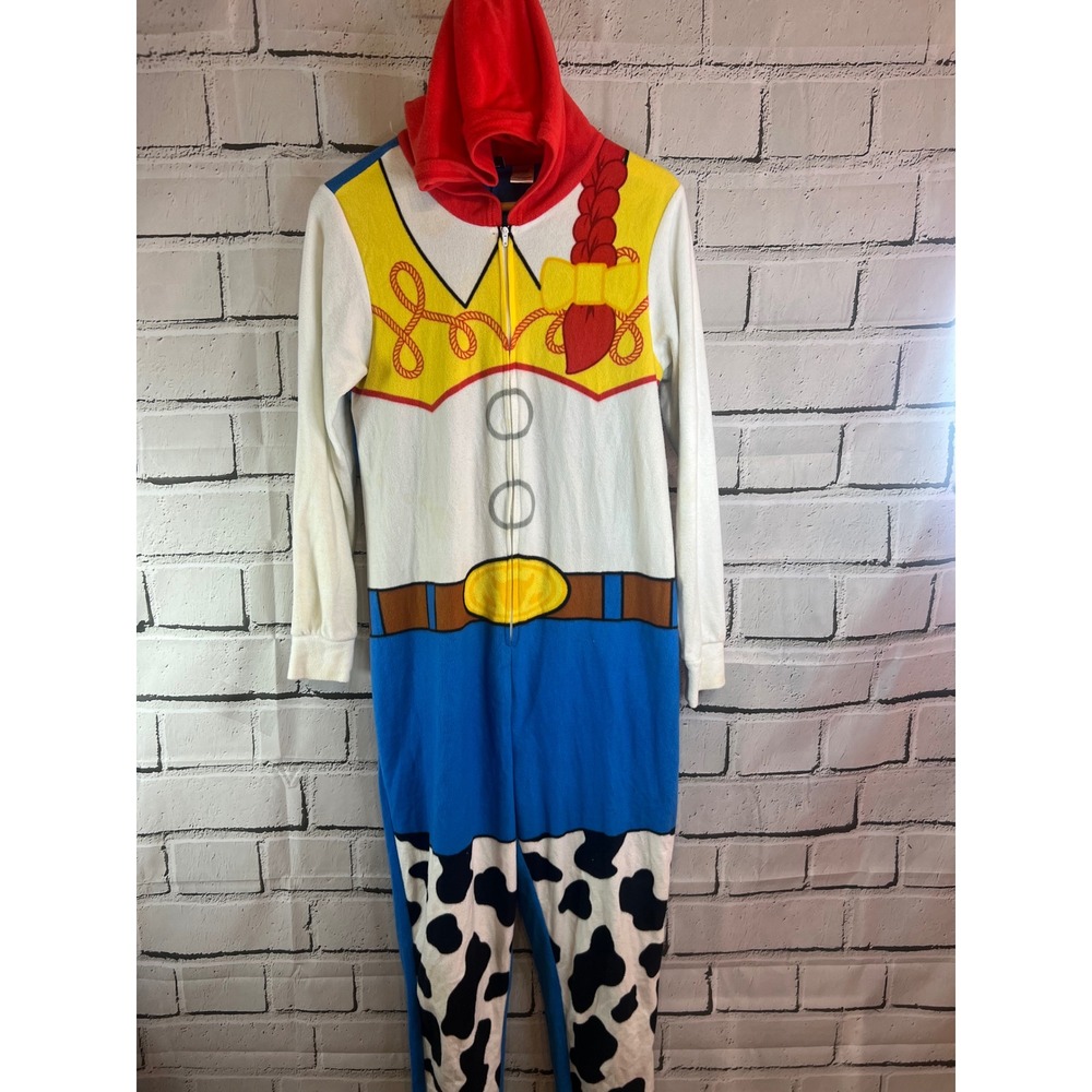 Disney Toy Story Jessie Hooded Union Suit Women Medium Fleece Halloween Costume
